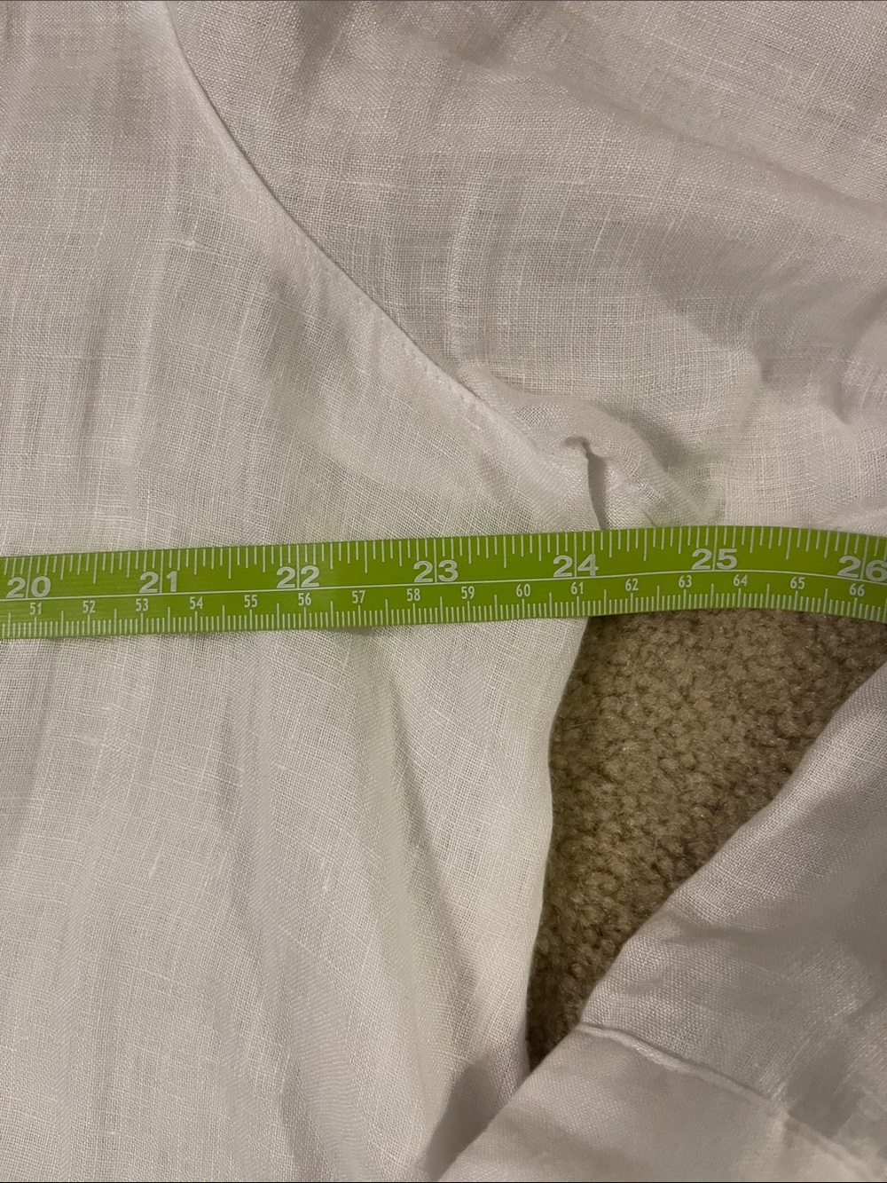 Sigrid Olsen White Linen Button-Front Tunic Blouse 1X - Picture 10 of 11